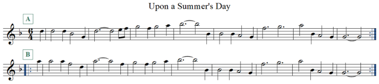 Upon A Summer S Day Playford S Dancing Master The Compleat Dance Guide